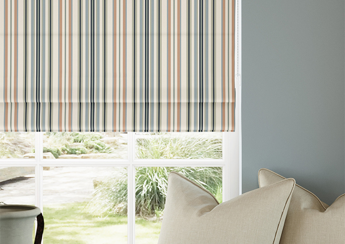 The British Stripe Co. Elizabeth, Polzeath No.1 - Roman Blind - Image 5